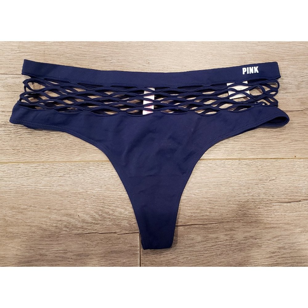 Pink High-Waist Thong SZ small